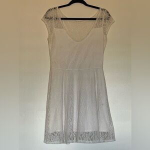 White Lace Hollister Dress size L